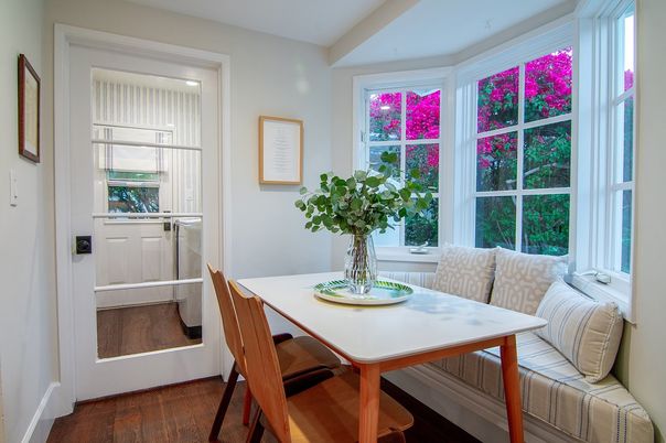 Dining room, Interior, Wood Texture Flooring