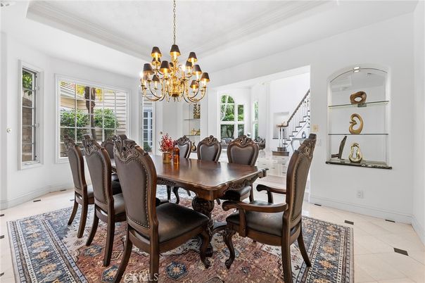 Chandelier, Dining room, Interior