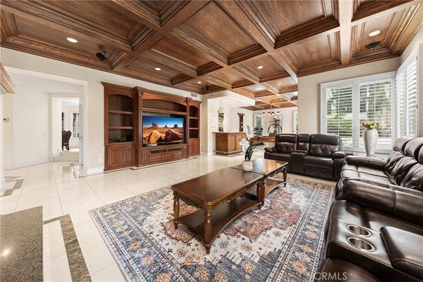 Interior, Living room, Recessed Lighting, Wooden Ceilings