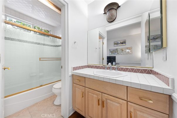 Bathroom, Glass Shower, Interior, Tile Countertops