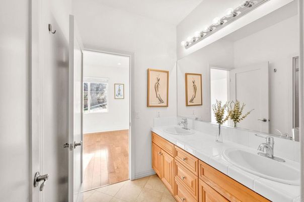 Bathroom, Dual Sink Vanities, Interior, Tile Countertops