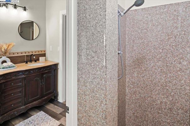 Bathroom, Interior, Wood Texture Flooring