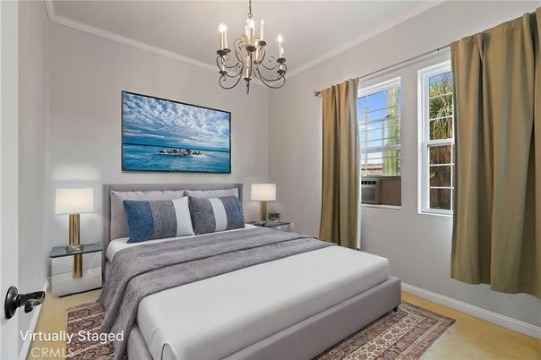 Bedroom, Chandelier, Interior