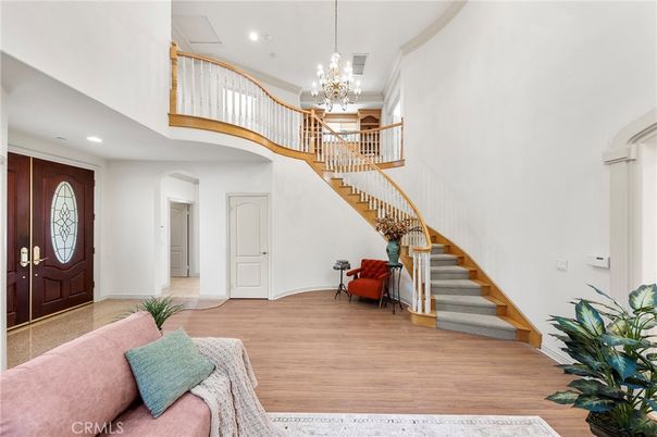 Chandelier, Interior, Recessed Lighting, Wood Texture Flooring