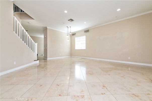 Empty room, Interior, Pendant Lights, Recessed Lighting