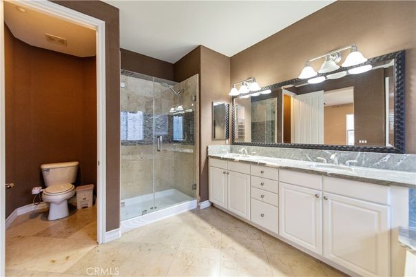 Bathroom, Dual Sink Vanities, Glass Shower, Interior