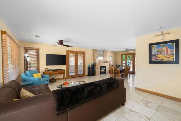 Dining room, Fireplace, Interior, Living room