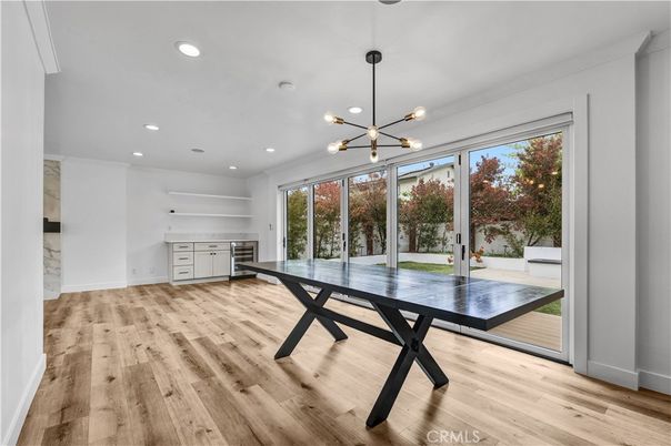 Game Room, Interior, Pendant Lights, Recessed Lighting, Wood Texture Flooring