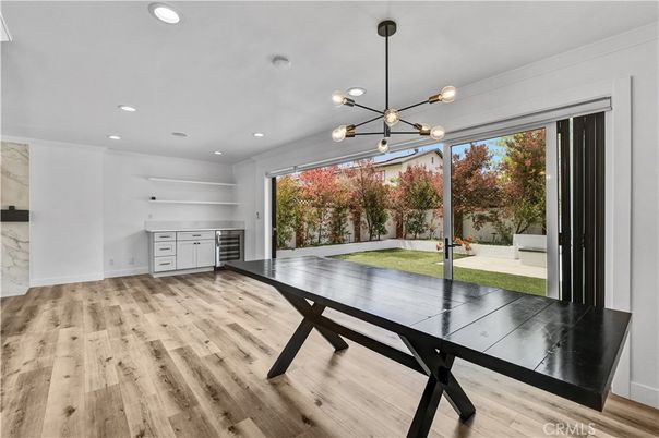 Game Room, Interior, Pendant Lights, Recessed Lighting, Wood Texture Flooring