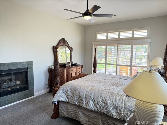 Bedroom, Fireplace, Interior