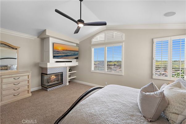 Bedroom, Fireplace, Interior