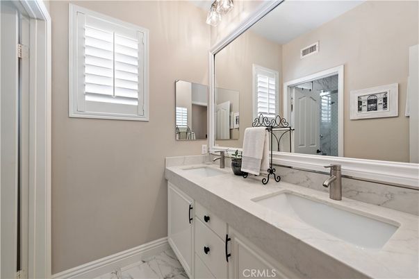 Bathroom, Dual Sink Vanities, Interior, Marble