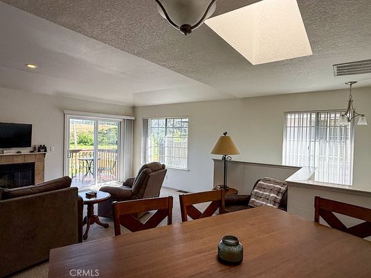 Dining room, Fireplace, Interior, Living room, Pendant Lights, Recessed Lighting