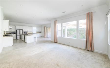 Empty room, Interior, Kitchen, Recessed Lighting, Stainless Steel Appliances