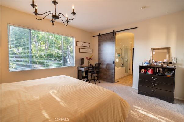 Bedroom, Chandelier, Interior, Wood Texture Flooring