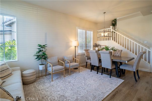 Chandelier, Dining room, Interior, Pendant Lights, Wood Texture Flooring