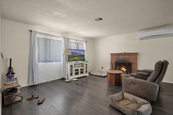Fireplace, Interior, Living room, Wood Texture Flooring
