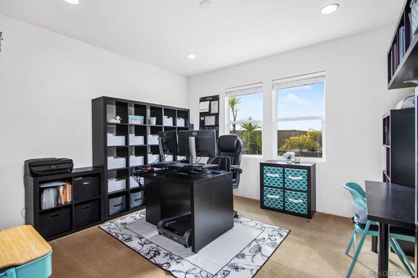 Home Office, Interior, Recessed Lighting