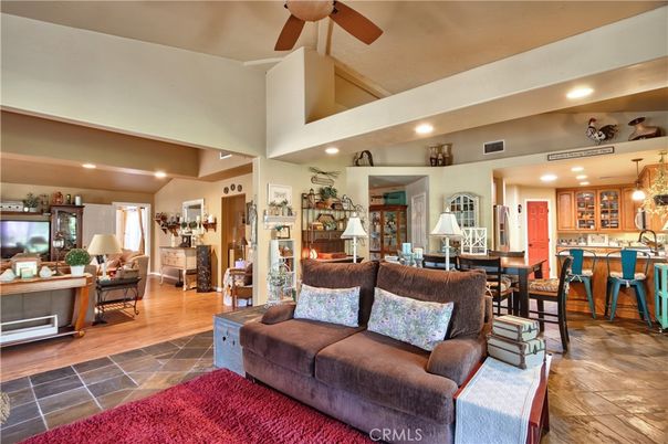 Interior, Kitchen, Living room, Pendant Lights, Recessed Lighting, Wood Texture Flooring