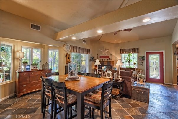 Dining room, Interior, Recessed Lighting