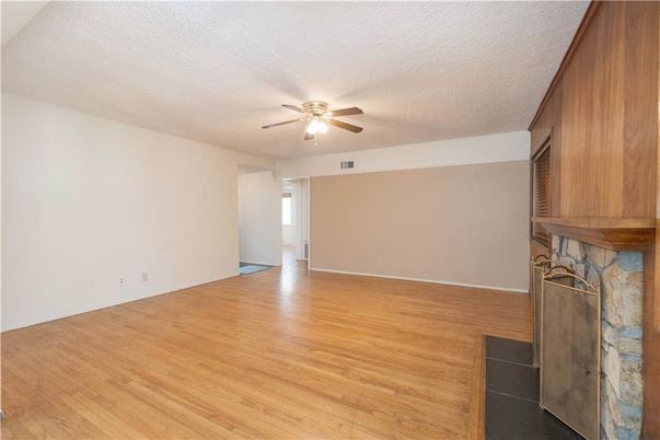 Empty room, Fireplace, Interior, Wood Texture Flooring