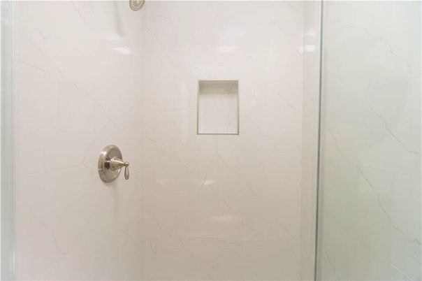 Bathroom, Glass Shower, Interior, Marble Walls