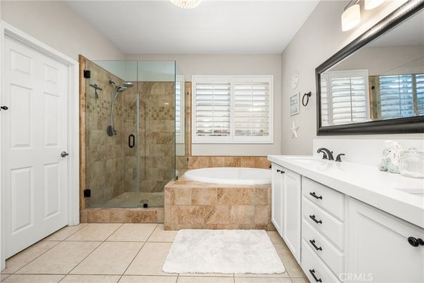 Bathroom, Dual Sink Vanities, Glass Shower, Interior