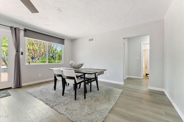Dining room, Interior, Wood Texture Flooring