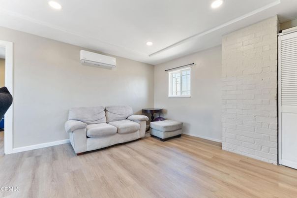 Interior, Recessed Lighting, Stone Walls, Wood Texture Flooring