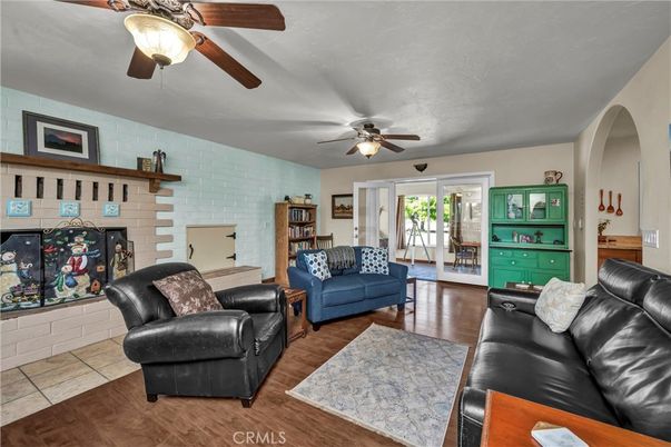 Fireplace, Interior, Living room, Stone Walls, Wood Texture Flooring