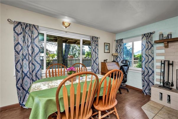 Dining room, Interior, Wood Texture Flooring