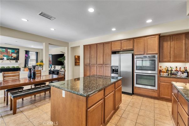 Dining room, Interior, Kitchen, Recessed Lighting, Stainless Steel Appliances