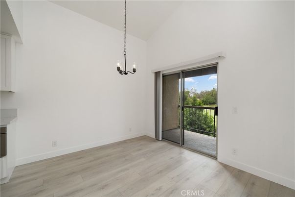 Empty room, Fireplace, Interior, Pendant Lights, Wood Texture Flooring