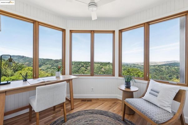Home Office, Interior, Sun Room, Wood Texture Flooring