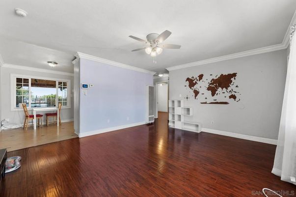 Dining room, Empty room, Interior, Wood Texture Flooring