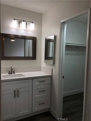 Bathroom, Dual Sink Vanities, Interior, Wood Texture Flooring