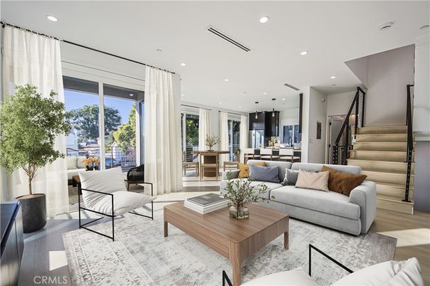 Dining room, Interior, Kitchen, Living room, Pendant Lights, Recessed Lighting, Wood Texture Flooring