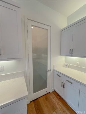 Bathroom, Glass Shower, Interior, Wood Texture Flooring