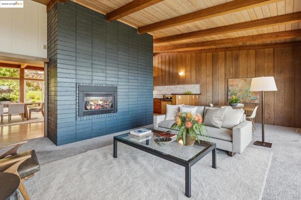 Fireplace, Interior, Living room, Stone Walls, Wooden Beams, Wooden Ceilings, Wooden Walls