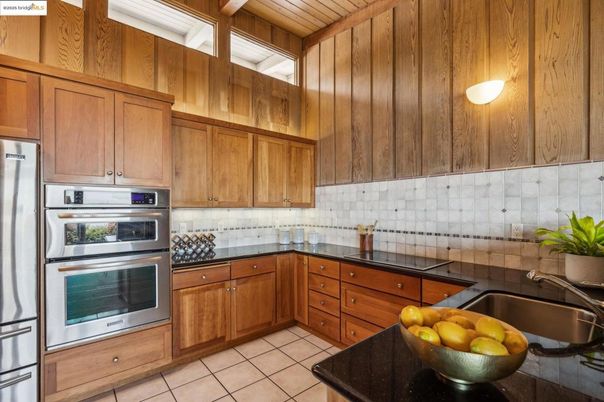 Interior, Kitchen, Stainless Steel Appliances, Wooden Ceilings