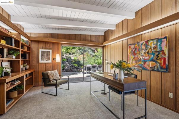 Home Office, Interior, Wooden Walls
