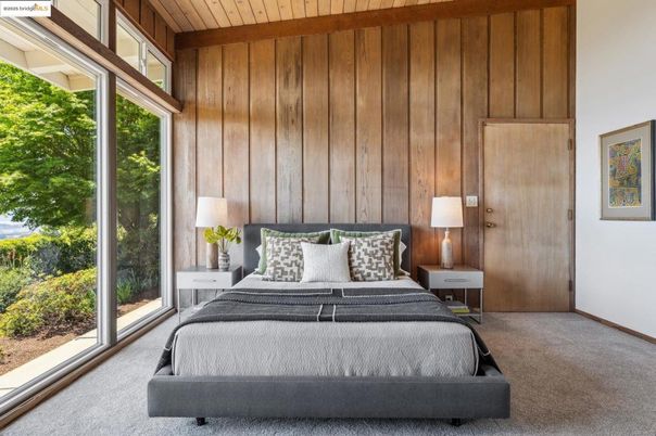 Bedroom, Interior, Wooden Ceilings, Wooden Walls