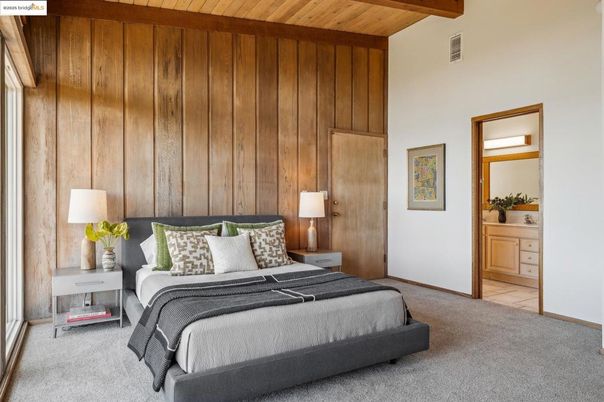 Bedroom, Interior, Wooden Beams, Wooden Ceilings, Wooden Walls