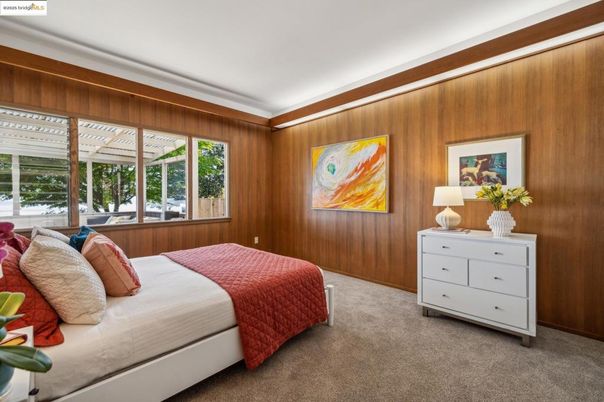 Bedroom, Interior, Wooden Walls
