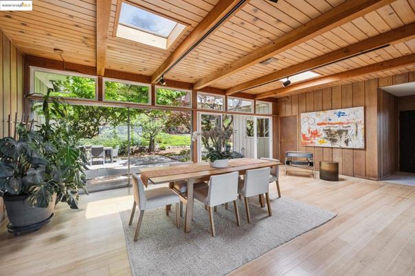 Dining room, Interior, Wooden Beams, Wooden Ceilings, Wood Texture Flooring, Wooden Walls