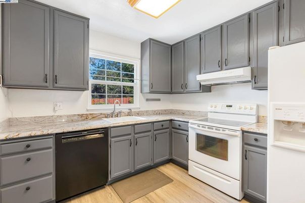 Interior, Kitchen, Wood Texture Flooring