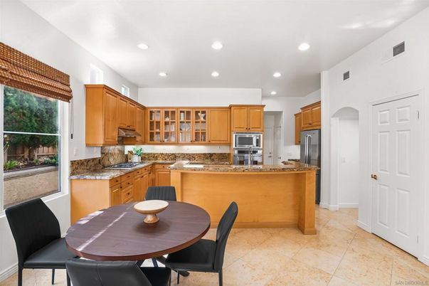 Dining room, Fireplace, Interior, Recessed Lighting