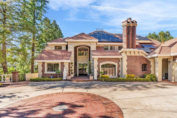 Exterior, Facade, Brick Facade, Solar Panels, French Provincial