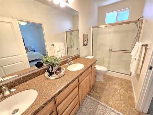 Bathroom, Dual Sink Vanities, Glass Shower, Interior