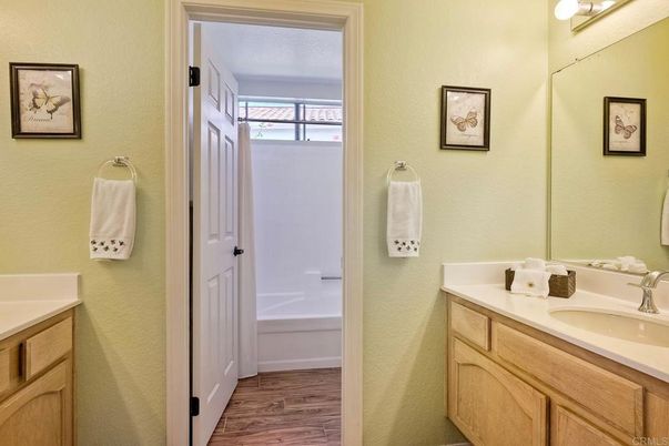 Bathroom, Interior, Wood Texture Flooring